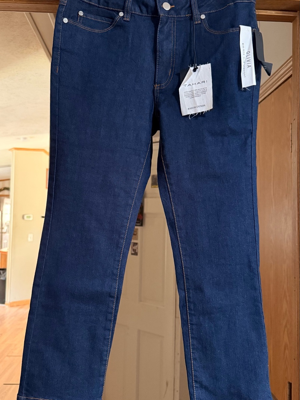 Tahari Women's Dark Indigo Skinny Jeans